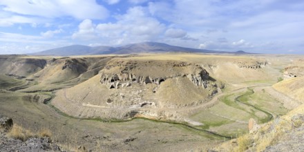 Landscape around Ani Archaeological site, Kars, Turkey, Asia