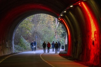 The Nordbahntrasse, a cycle path, footpath, on a former 22 KM long railway line, along the