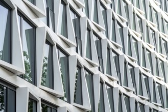 The facade of the Atlantic Hotel, in Münster, North Rhine-Westphalia, Germany, Europe
