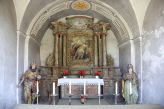 Grotto of the pilgrimage basilica of the Holy Trinity of the Franciscan monastery in Gößweinstein,