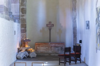 Benedictine monastery Bursfeld on the Weser near Hannoversch Münden. Bursfelde Monastery is a