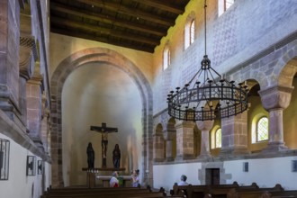 Benedictine monastery Bursfeld on the Weser near Hannoversch Münden. Bursfelde Monastery is a