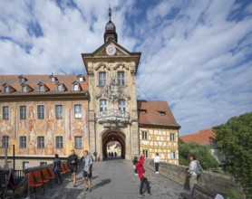 Old Town Hall, built in the Regnitz in 1467, Bamberg, Upper Franconia, Bavaria, Germany, Europe