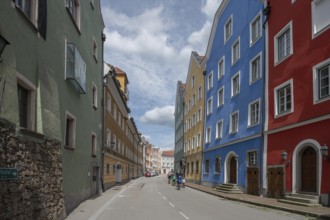 Historic houses in the old town centre, Schärding, Lower Austria, Austria, Europe