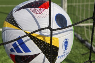 Symbolic image UEFA-EURO 2024: Close-up of the official match ball for the 2024 European Football
