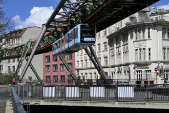 Suspension railway, Elberfeld district, Wuppertal, Bergisches Land, North Rhine-Westphalia,