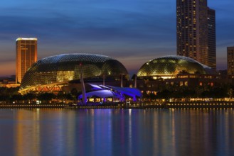SINGAPORE, MAY 8: Esplanade â?? Theatres on the Bay concert hall (also nicknamed Durian) at