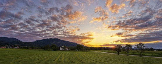 Sunset, Bad Feilnbach, Bavaria, Germany, Europe