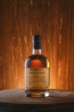 April 8, 2022, Minsk, Belarus, Monkey Shoulder blended malt scotch whisky, Europe