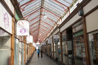 The nineteenth century Victoria Arcade covered shopping area, Great Yarmouth, Norfolk, England,