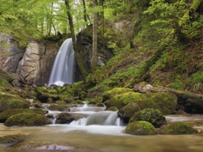 Waterfall, Finstersee, Canton Zug, Switzerland, Europe