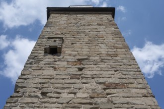 Former attached outhouse at the Upper Gate Tower from the 14th century, inhabited until the end of
