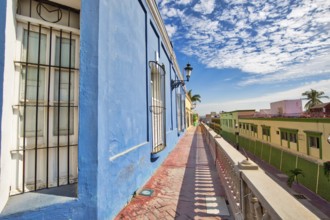 Mexico, Mazatlan, Colorful old city streets in historic city center, Central America