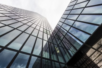 Modern architecture, high-rise building, Messeturm, Basel, Canton of Basel-Stadt, Switzerland,