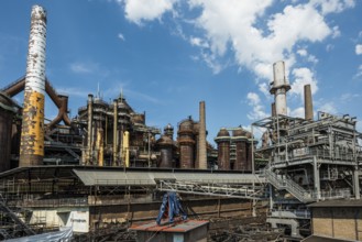 Former steelworks, Völklingen Ironworks, UNESCO World Heritage Site, Völklingen, Saarland, Germany,