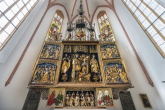 Late Gothic winged altar by Michael Wohlgemut completed in 1508, Church of St John and St Martin,