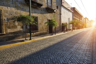 Guadalajara streets in city's historic center (Centro Historico)
