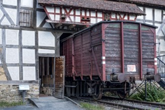 Goods wagon as used for deportations to concentration camps and military transports under National