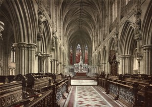 Choir of Lichfield Cathedral is an Episcopal Church of the Church of England, County of