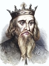 Henry I (1068-1135), King of England from 1100: youngest son of William I, the Conqueror. Wood