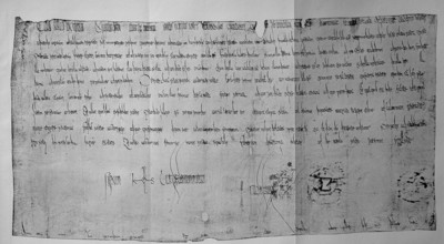 Facsimile of a document by Charlemagne dated 13 March 779, historical, digital reproduction of an