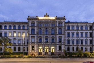 Main building of the Technical University. City view of Chemnitz, Saxony, Germany, Europe
