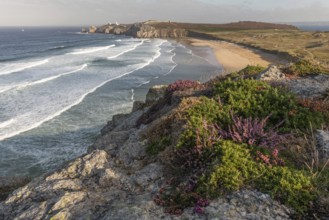 Pen Hat Beach on the Iroise Sea.Camaret, Crozon, Finistere, Brittany, France, Europe