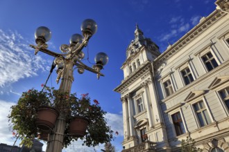 Banat, city of Arad, city centre, Csanad Palace on City Hall Square, Romania, Europe