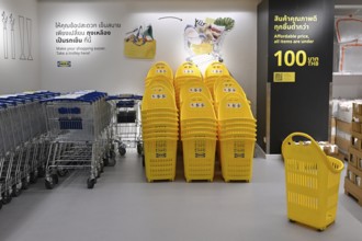 Ikea shopping trolleys and trolley baskets