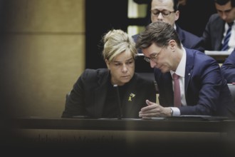 Hendrik Wüst, CDU, Minister-President of North Rhine-Westphalia, recorded during a meeting of the