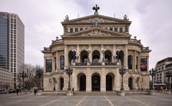 Historic Old Opera House, Opernplatz, Frankfurt am Main, Hesse, Germany, Europe