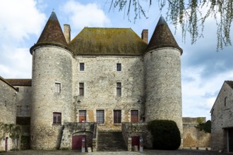 Nemours. Medieval castle of 12 century. Seine-et Marne department. Ile-de-France. France. Europe