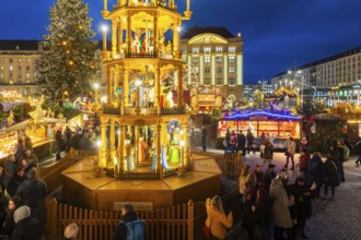 The Dresden Striezelmarkt is a Christmas market in Dresden. It has been held in Advent since 1434,