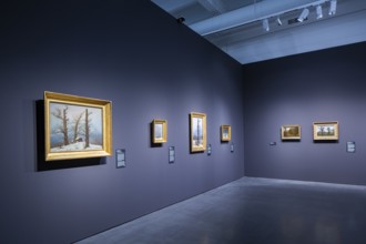 Anniversary exhibition on Caspar David Friedrich at the Albertinum. The painting The Cross in the