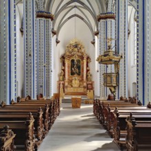 Nave of the Namen-Jesu-Kirche, Bonn, North Rhine-Westphalia, Germany, Europe