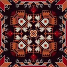 Traditional Bulgarian embroidery vector pattern