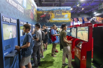 Gamescom, the world's largest trade fair for video and computer games, Farming Simulator, in