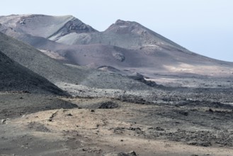 Volcanic landscape, Timanfaya National Park, Lanzarote, Canary Islands, Spain, Europe