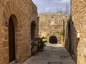 Medieval Walls, the city wall of Alcudia, Majorca, Spain, Europe