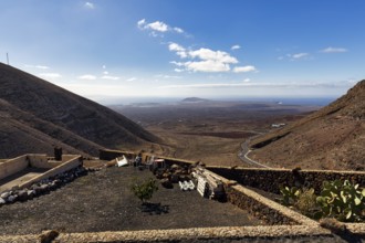 Balcon de Femes viewpoint, mountain village of Femes, Yaiza, Lanzarote, Spain, Europe