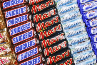 Mars Incorporated products such as Snickers chocolate bars, Twix, Milky Way and Bounty bars as a
