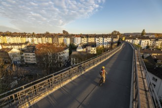 The Nordbahntrasse, a cycle path, footpath, on a former 22 km long railway line, along the