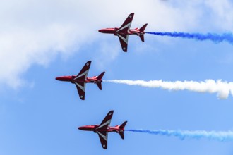 Red Arrows, Royal Air Force Aerobatic Team, Airshow 2024, Teignmouth, Devon, England, United