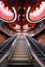 Pannenhuis metro station, Brussels, Brabant, Belgium, Europe