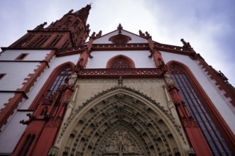 West portal, tympanum with depiction of the Last Judgement, St Mary's Chapel, Würzburg, Lower