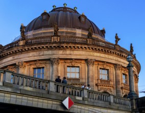 The Bode Museum in the light of the evening sun, Museum Island, Berlin, Germany, Europe