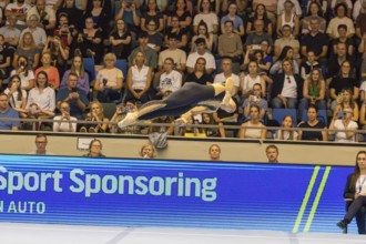 Olympic qualification in apparatus gymnastics in Rüsselsheim Picture: Pauline shepherd-Betz on the