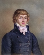 Louis Antonie Leon Saint Just 1767-1794 French politician during the French Revolution, Historical,