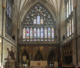 The Lady Chapel inside Bristol cathedral church, Bristol, England, UK