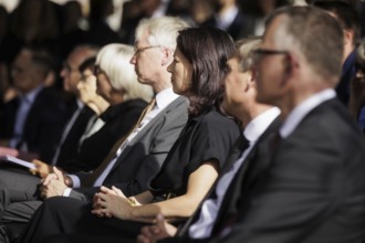 Annalena Bärbock (Bündnis 90/Die Grünen), Federal Foreign Minister, pictured at a commemorative